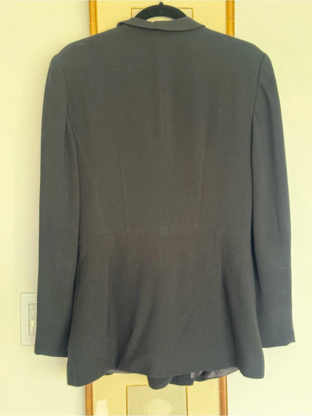 Dior Black Shawl Collar Double-Breasted Blazer